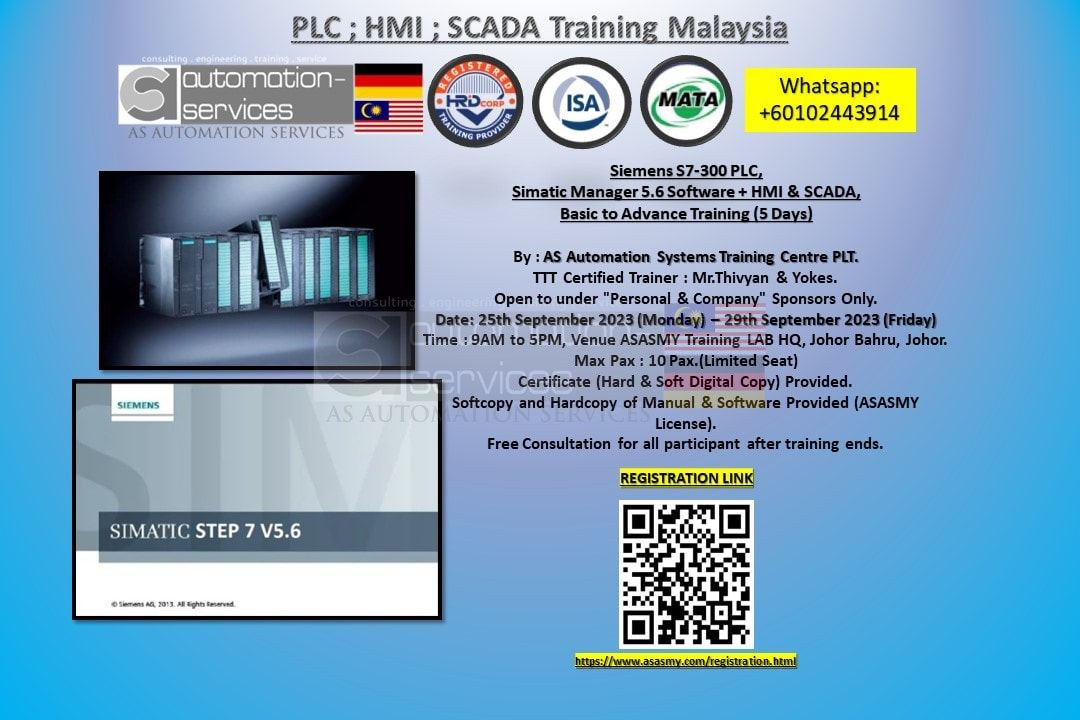 Master Siemens S7-300 PLCs: Comprehensive Training in Johor Bahru, Malaysia!