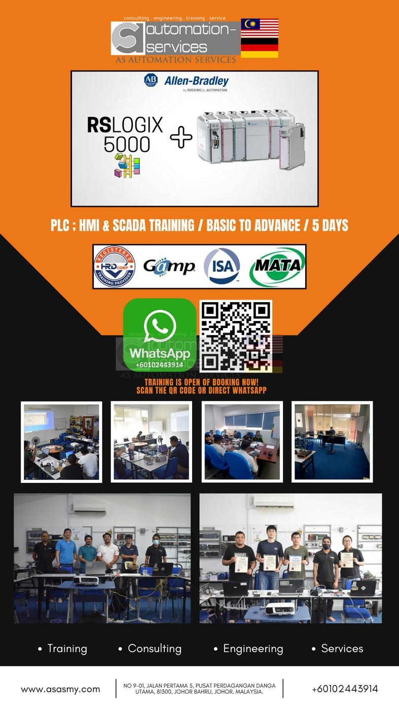 Mastering Allen Bradley Control/Compact Logix PLC: Training , Malaysia , 5 Days