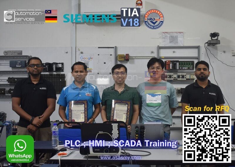 Siemens S7-1200 PLC, HMI & SCADA Training Completed | June 2025