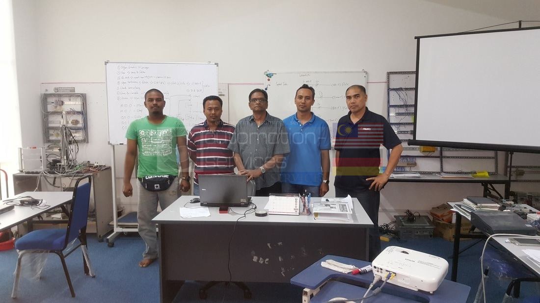 BHARU STAINLESS SND.BHD S7-200 PLC + HMI Training (4pax) — training photo