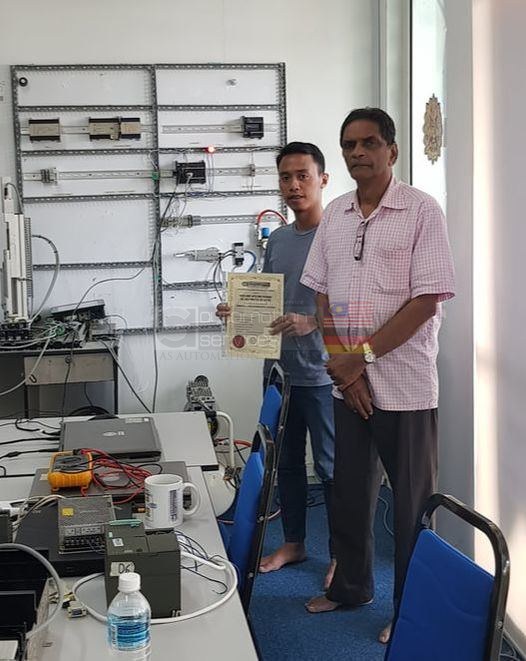 #OMRON #PLC + #HMI #training #intermediate & #advance , 5 days , 1 pax from #lucasautomotive sdn bhd . — training photo