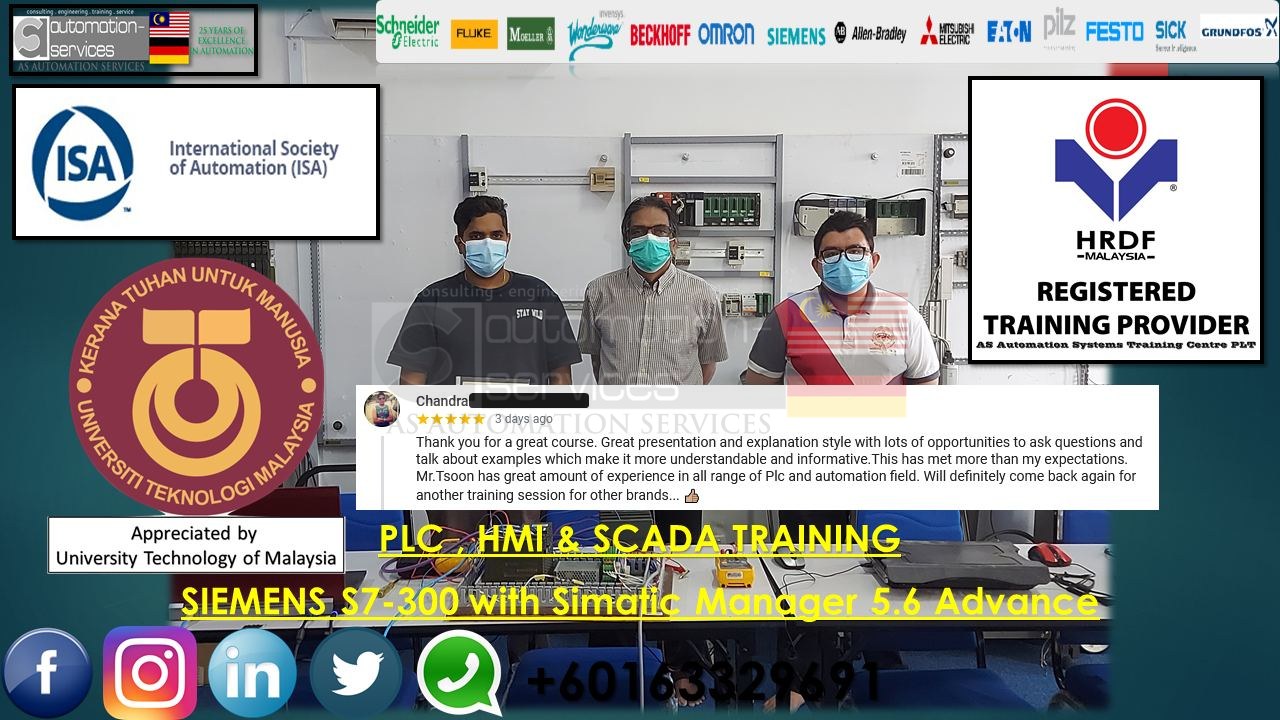 Siemens S7-300 Simatic Manager V5.6 Advance with WinCC Flexible 2008 SP5 + Runtime for a participant from Selangor