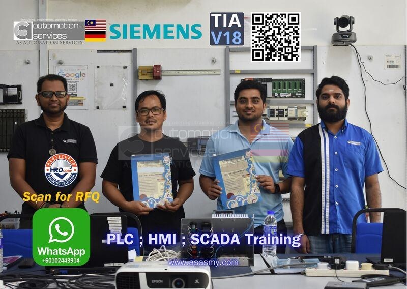 Siemens PLC & HMI Training Completed at Johor Bahru HQ