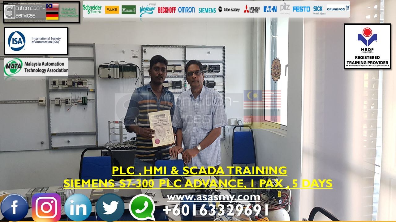 Siemens S7-300 PLC Basic & Intermediate & Advance with Simatic Manager Software , 1-TO-1 Training , 5 Days , From Oil and Gas Factory , Tamil Nadu , India. — training photo
