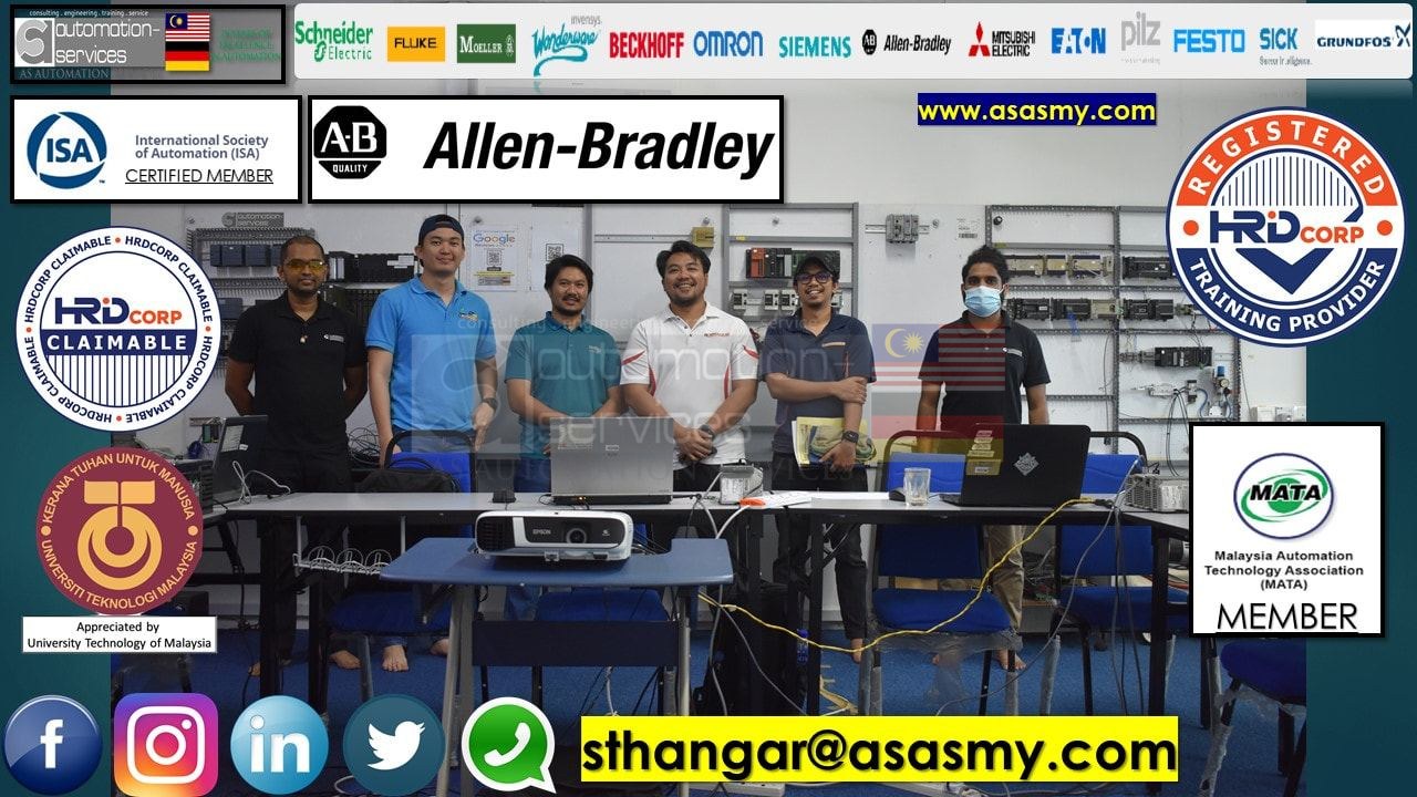 PLC , HMI , SCADA TRAINING in Allen Bradley RSLogix 5000 Software with Control/Compact Logix Hardware, Basic to Intermediate , In-House / ASASMY LAB / From a Berhad Company involve in Oil and Gas Industry Service and Project.