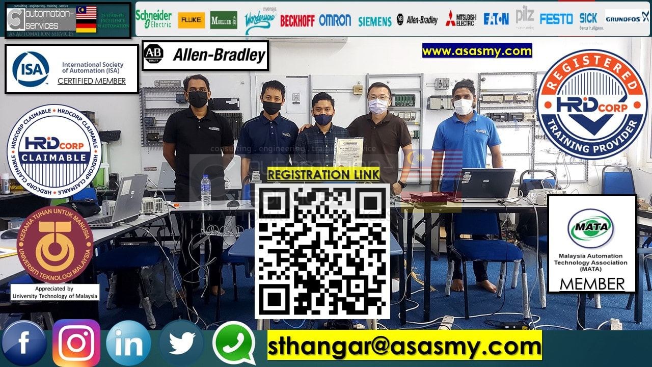PLC , HMI , SCADA TRAINING in Allen Bradley RSLogix 5000 Software with Control/Compact Logix Hardware, Basic to Intermediate , In-House / ASASMY LAB / 3 Days from a company that supplying all sorts of food packaging equipment and tools.