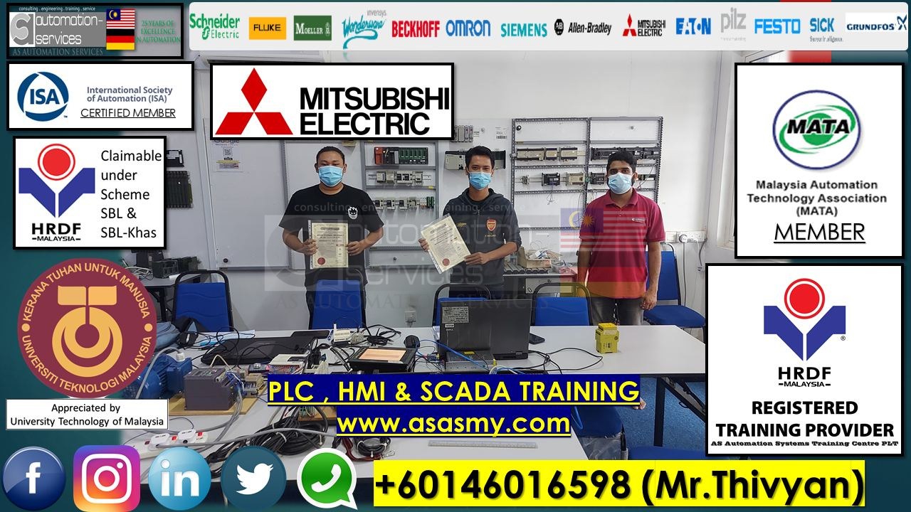 MITSUBISHI FX Series PLC with GX Works 2, HMI/SCADA Training, Basic to Advance, 5 Days under SBL Scheme. — training photo