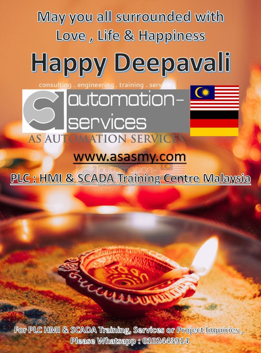 Happy Deepavali from PLC ; HMI & SCADA Training Malaysia aka AS Automation Services MY. 2023 — training photo