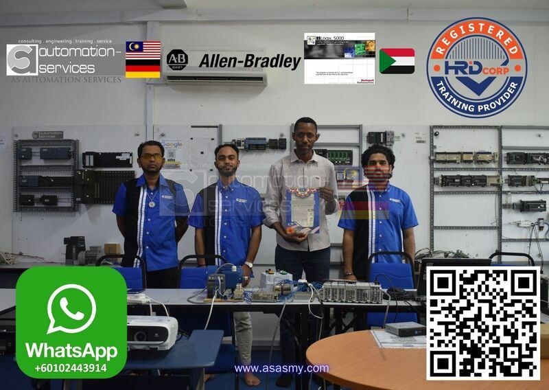 Allen Bradley RSLogix 5000 Software with Control/Compact Logix Hardware. PLC , HMI , SCADA TRAINING in Basic to Advance , Personal Sponsor, From Sudan, Working in a Oil and Gas Line in Saudi Arabia , 5 Days.