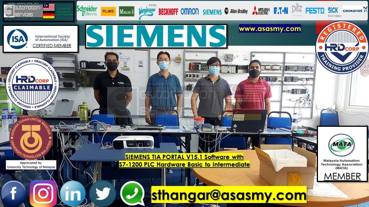 PLC , HMI , SCADA TRAINING in SIEMENS TIA PORTAL V15.1 Software with S7-1200 PLC Hardware Basic to Intermediate, for a company that design , manufacture and service spreaders and custom lifting equipment for container handling.