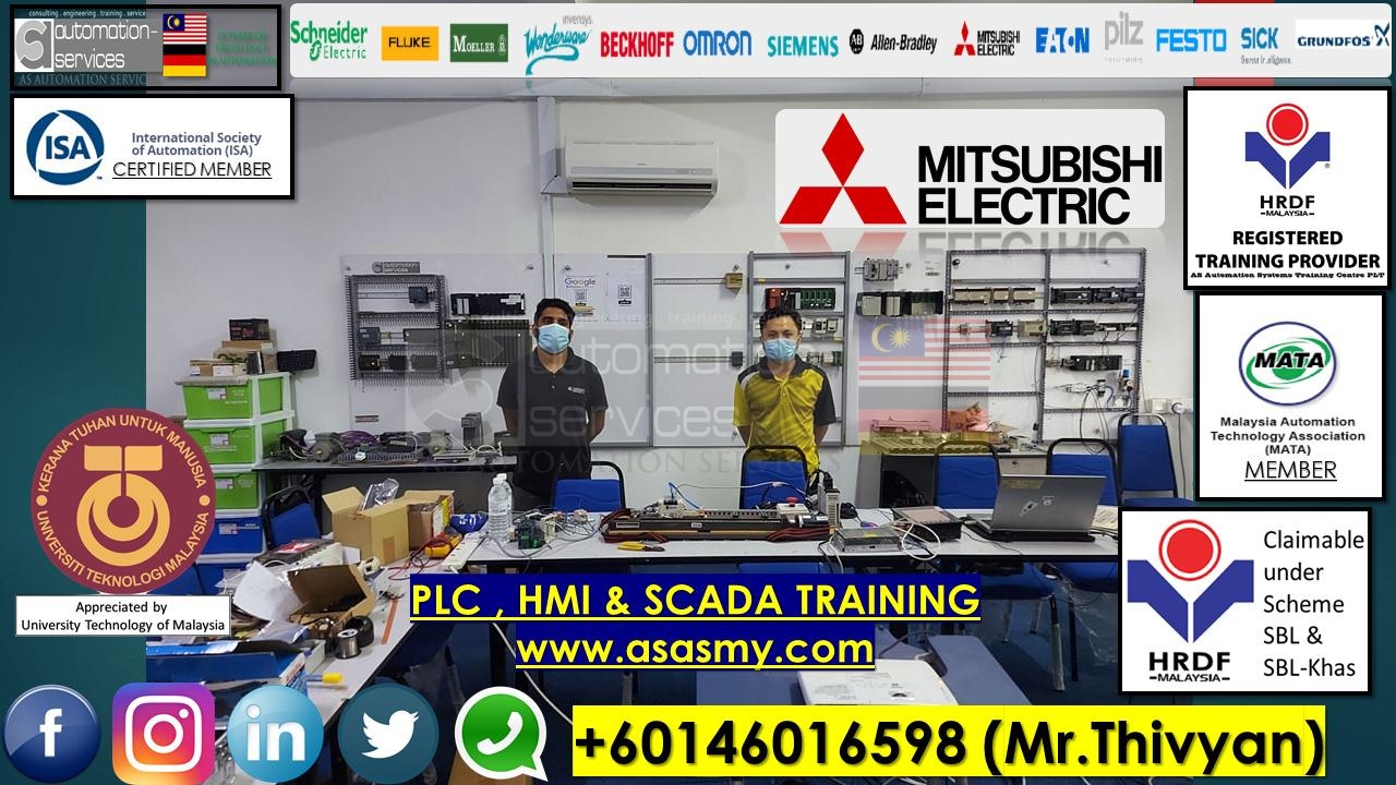 MITSUBISHI FX SERIES PLC with GX Works 2 Software , BASIC TO ADVANCE. Onsite Training. — training photo