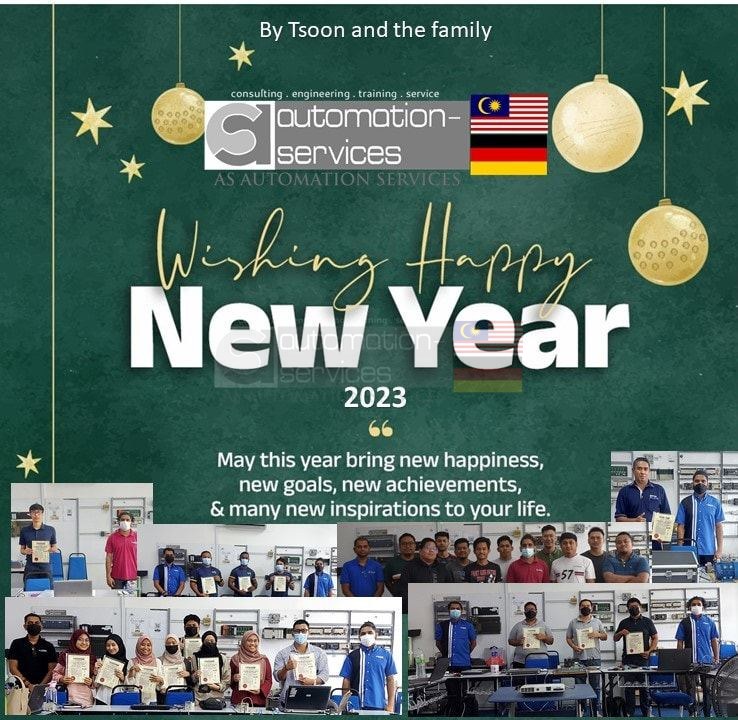Happy New Year 2023, PLC HMI and SCADA Training Malaysia. — training photo