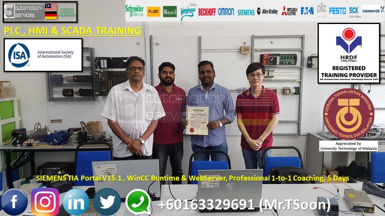 SIEMENS TIA Portal V15.1 , WinCC Runtime & WebServer, Professional 1-to-1 Coaching, 5 Days