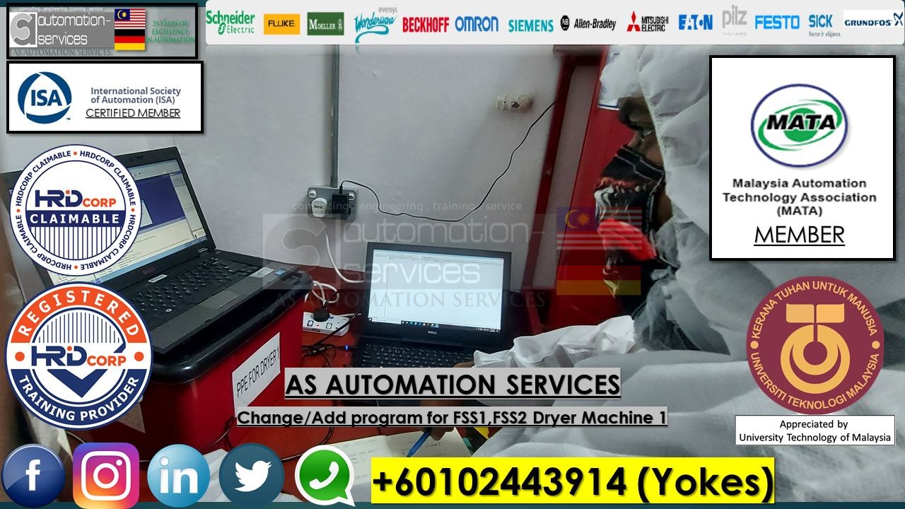 Change/Add program for FSS1,FSS2 Dryer Machines.