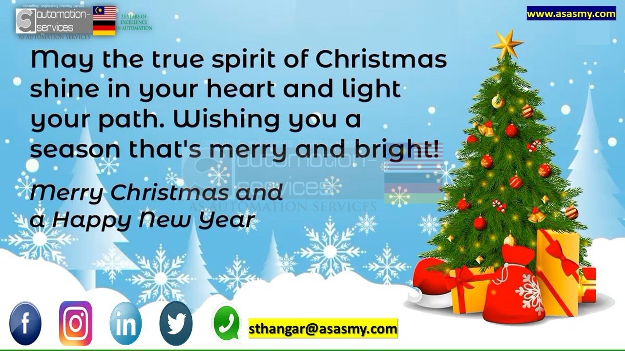 Merry Christmas 2023 from PLC ; HMI ; SCADA Training Centre Malaysia. — training photo