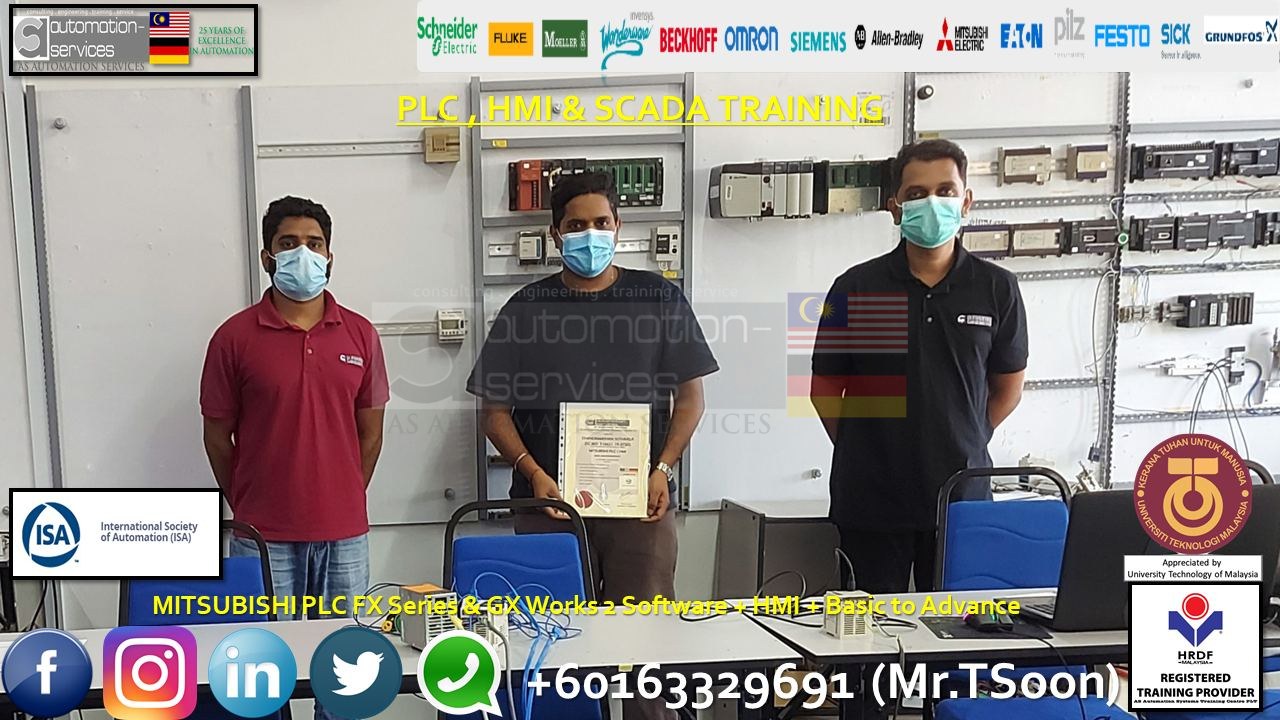 MITSUBISHI PLC FX Series & GX Works 2 Software + HMI Intermediate to Advance from Selangor. 3 Days.