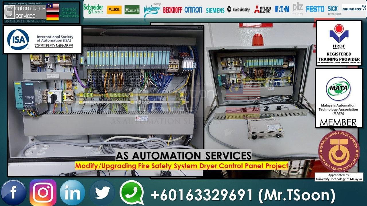 Modify/Upgrading Fire Safety System Dryer Control Panel Project
