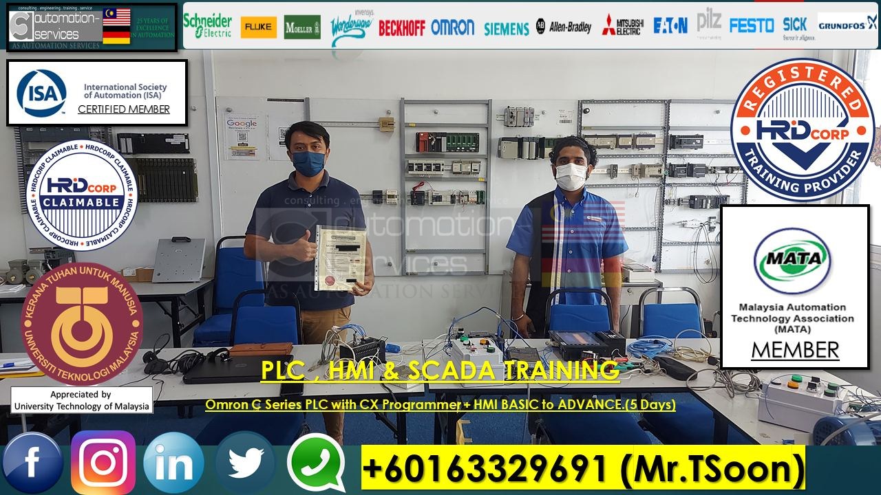 OMRON CX-PROGRAMMER + HMI BASIC to ADVANCE. (5 Days) 1 PAX, Company Sponser, From Company that supply and provide technical services on production machinery and equipment mainly on support system.