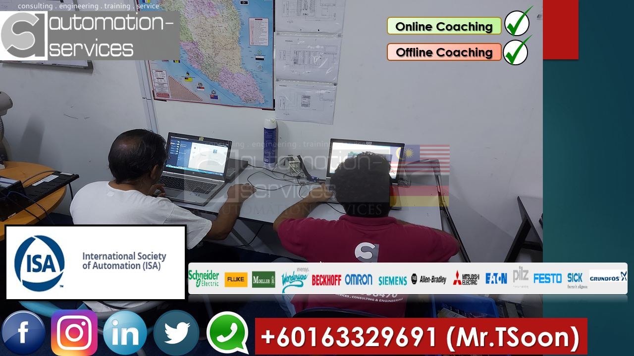 PLC, HMI and SCADA Online and Offline Coaching.