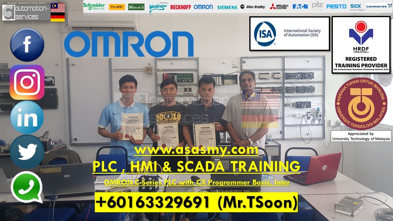 OMRON C-Series PLC with CX Programmer Basic & Intermediate for a Electronics manufacturer in Batam, Indonesia