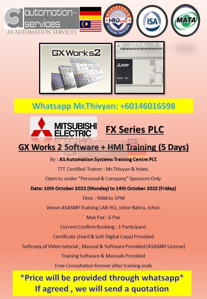 PUBLIC PLC , HMI & SCADA TRAINING IN MITSUBISHI FX SERIES PLC WITH GX-WORKS 2 SOFTWARE + HMI (5 DAYS) — training photo