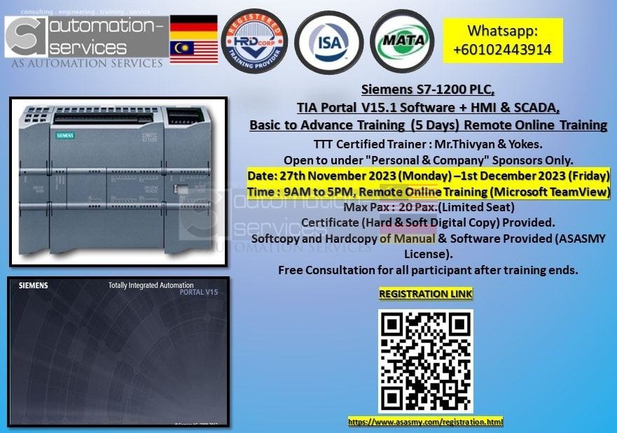 Unlocking the Power of Siemens S71200 PLC: Join Our Advanced PLC Training in Johor Bahru, Malaysia! — training photo