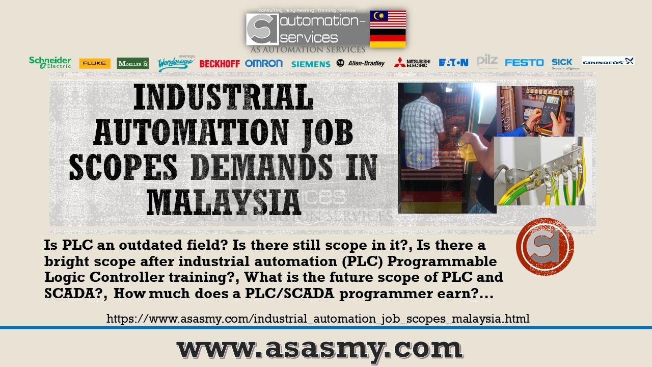 Industrial Automation Job Scopes Demands In Malaysia,--From PLC/HMI & SCADA Specialized Training Centre aka AS Automation Systems Training Centre/ AS Automation Services Malaysia!