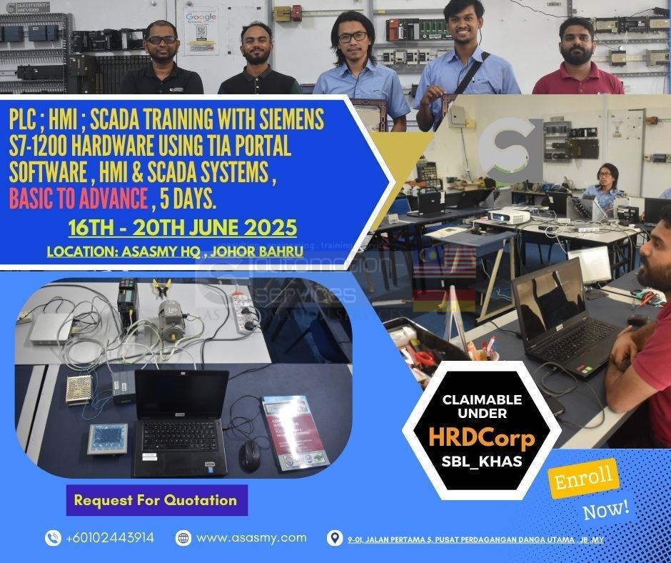 Jadi Power Dalam PLC, HMI & SCADA? Join Training Hands-On Siemens S7-1200 + TIA Portal V18!
