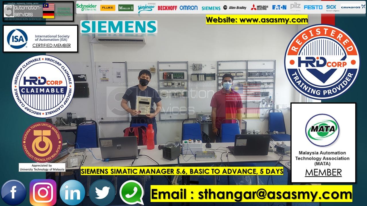 Siemens S7-300 PLC with Simatic Manager V5.6 Software Training Basic to Advance (Onsite One-To-One/5 Days) with Tia Portal V15.1 and Internet Of Things (Industrial Automation) Basic's.