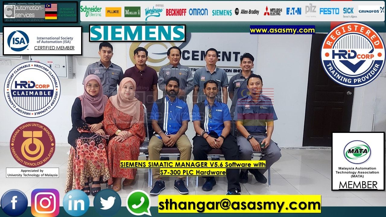 PLC , HMI , SCADA TRAINING in SIEMENS Simatic Manager V5.6 Software with S7-300 PLC Hardware + HMI Basic to Advance , In-House, Company that produce construction raw cement meterials.