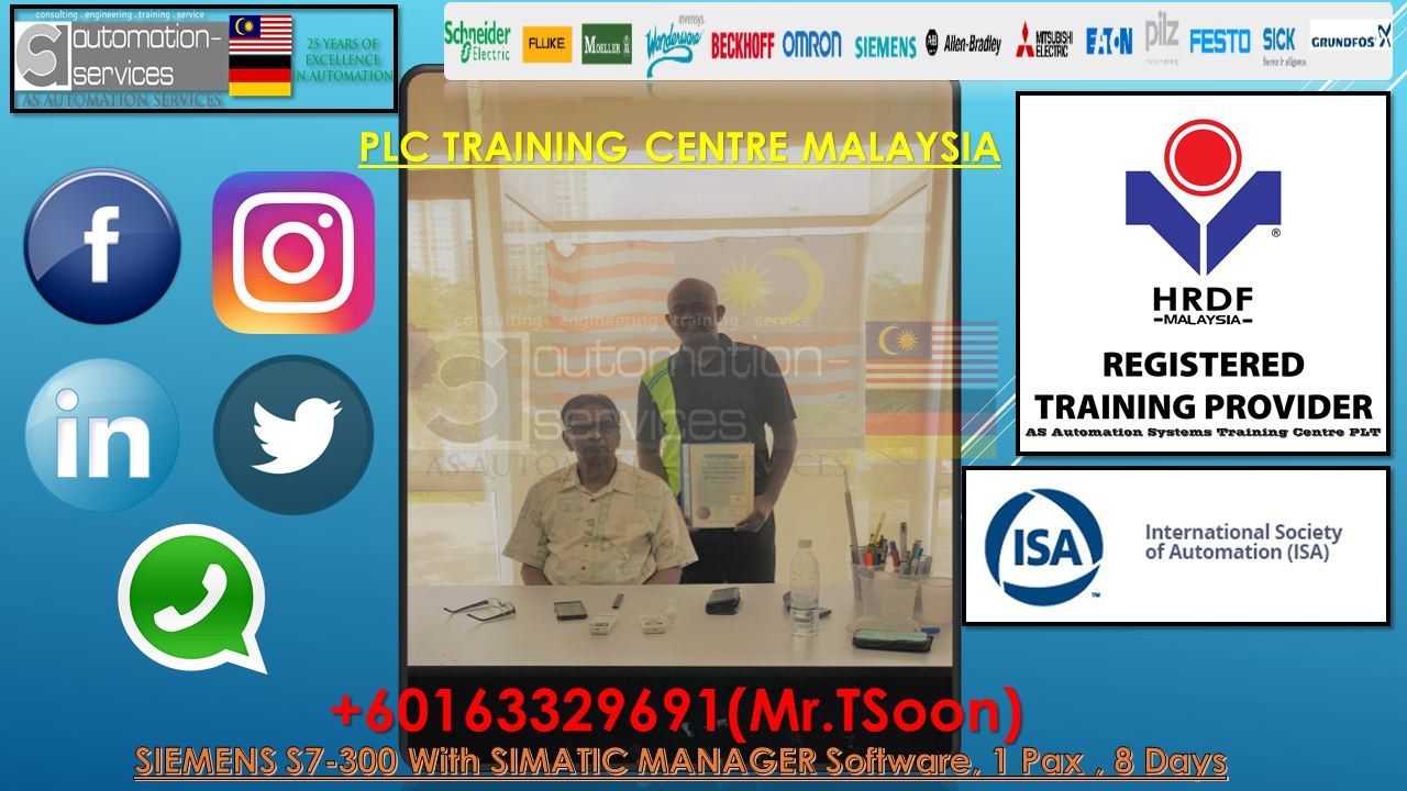 SIEMENS S7-300 With Simatic Manager and WinCC Basic ( Long Course 8 Days and PLC Project Involvement ) One-to-One Training