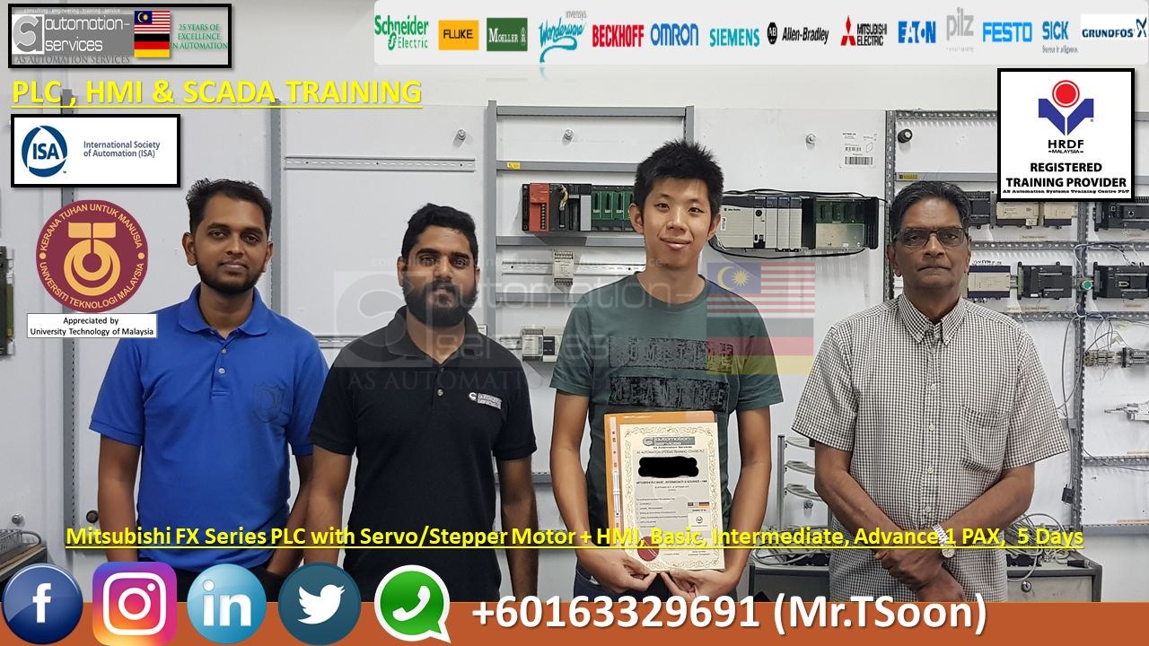 Mitsubishi FX Series PLC with Servo/Stepper Motor + HMI, Intermediate & Advance 1 PAX, 5 Days for company that manufacture Elastic Netting, Tree Net, Covered Rubber Thread & Elastic Loops.