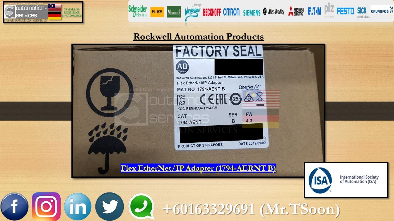 We sell Rockwell Automation/Allen Bradley/ABB Products (Brand NEW) from USA / CHINA / SINGAPORE , Free Delivery in Malaysia Only.