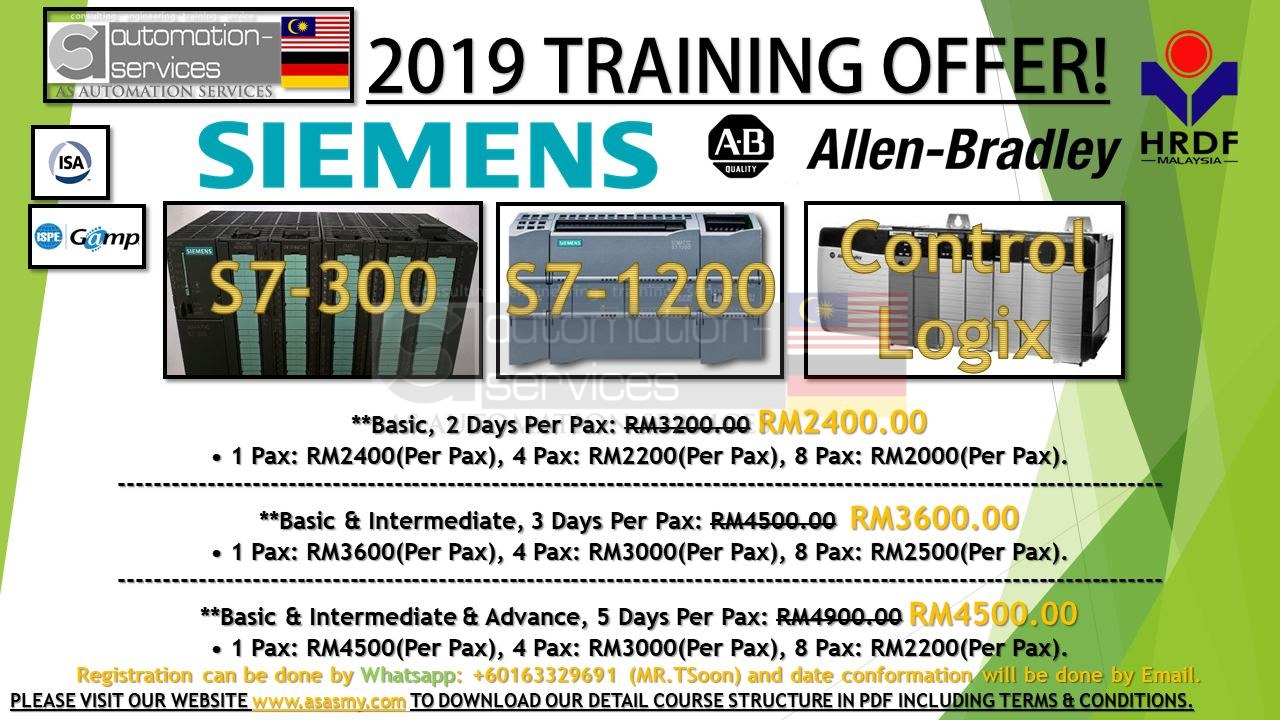 PLC DEEP SKILLS in Siemens/Allen Bradley/Misubishi/Omron/GEFanuc/ Yaskawa in BAHASA MALAYSIA or ENGLISH PLC,HMI & SCADA are Deep Skills;