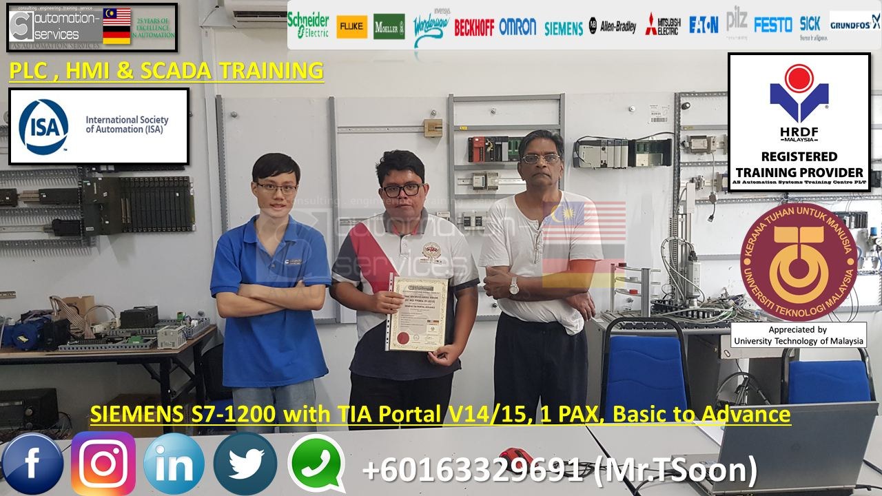 Siemens S7-1200, Personal Coaching, Basic to Advance,Johor