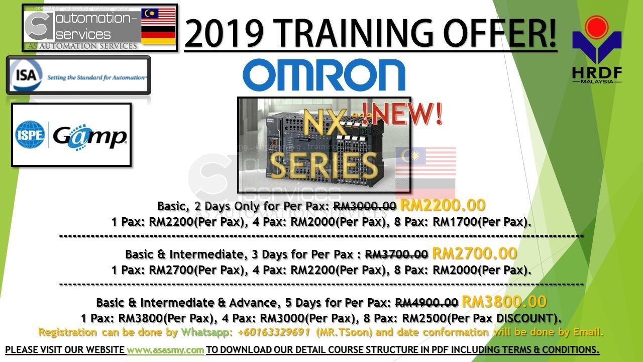 TWO NEW PLC TRAINING ADDED IN THE LIST - OMRON NX SERIES & GE FANUC SERIES 90-30 , MALAYSIA — training photo