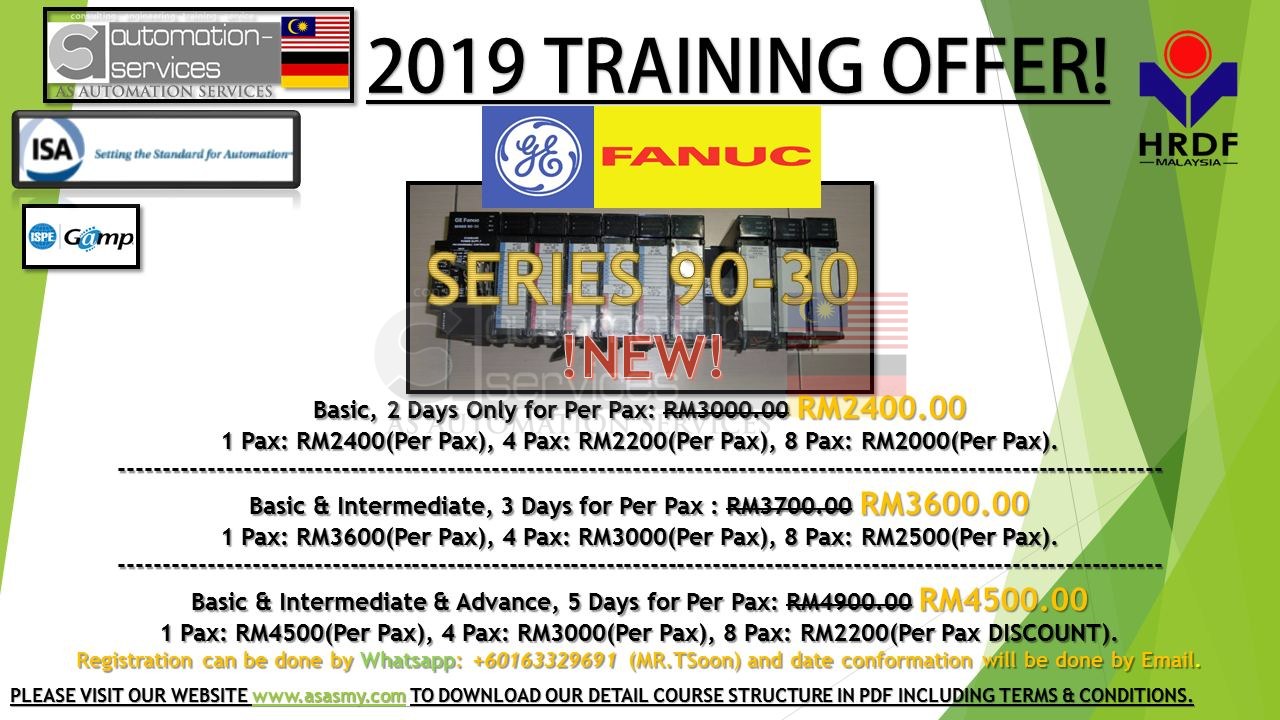 TWO NEW PLC TRAINING ADDED IN THE LIST - OMRON NX SERIES & GE FANUC SERIES 90-30 , MALAYSIA — training photo