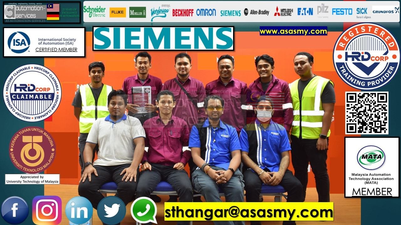 PLC , HMI , SCADA TRAINING in SIEMENS Simatic Manager V5.6 Software with S7-300 PLC Hardware + HMI Basic to Advance , In-House / 10 Pax / At a Major Multi-Cargo Trade Seaport facing the South China Sea.