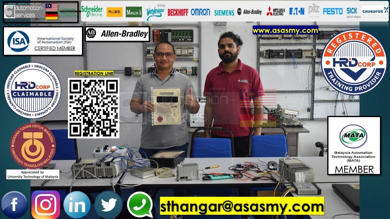 PLC , HMI , SCADA TRAINING in Allen Bradley RSLogix 5000 Software with Control/Compact Logix Hardware, Basic to Advance , In-House / ASASMY LAB / Company that provide water technologies and solutions in Singapore. — training photo