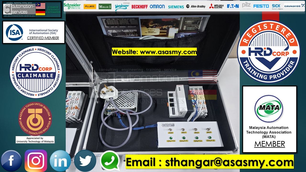 Beckhoff PLC Portable Training Kit (TwinCAT 3). — training photo