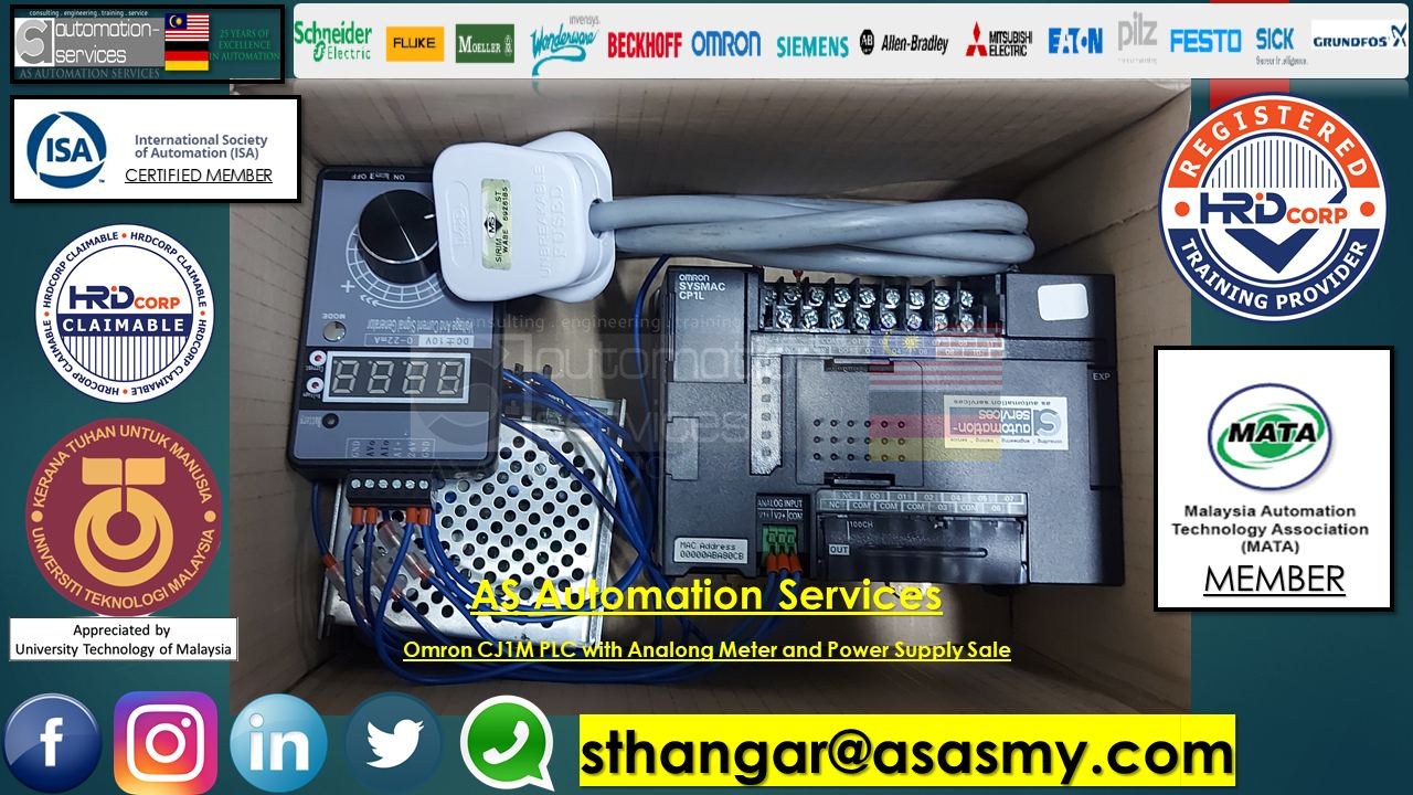 Omron CPIL PLC with Analog Meter & Power Supply (NEW) for Training Purpose.