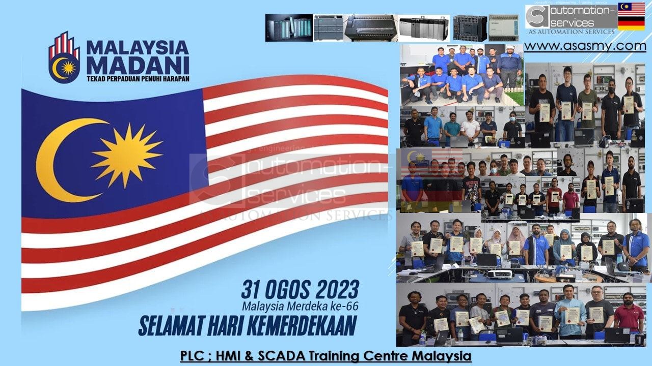 Selamat Hari Kemerdakaan Ke-66 , TAHUN 2023 Dari AS Automation Services aka PLC, HMI & SCADA Training Malaysia