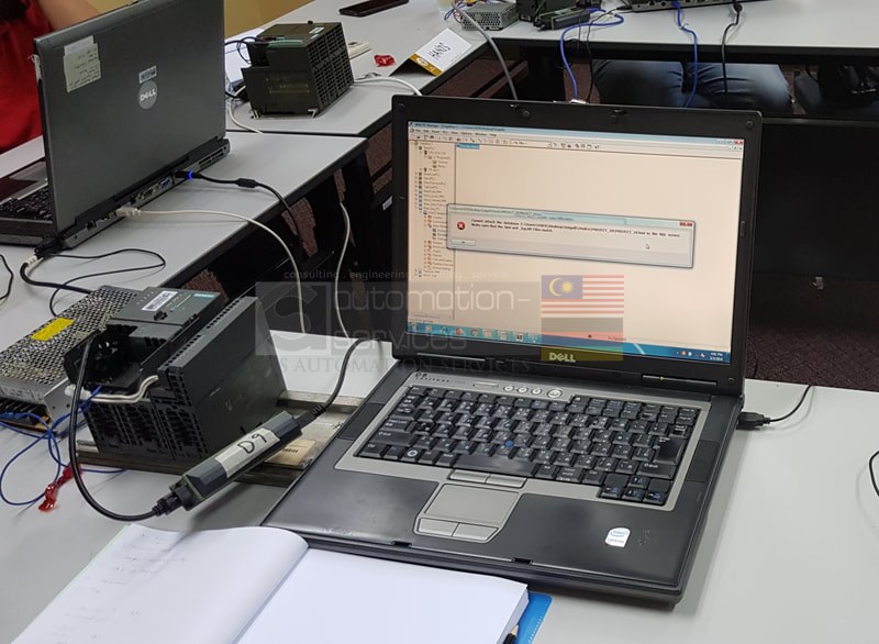Custom-built PLC training panel for industry client