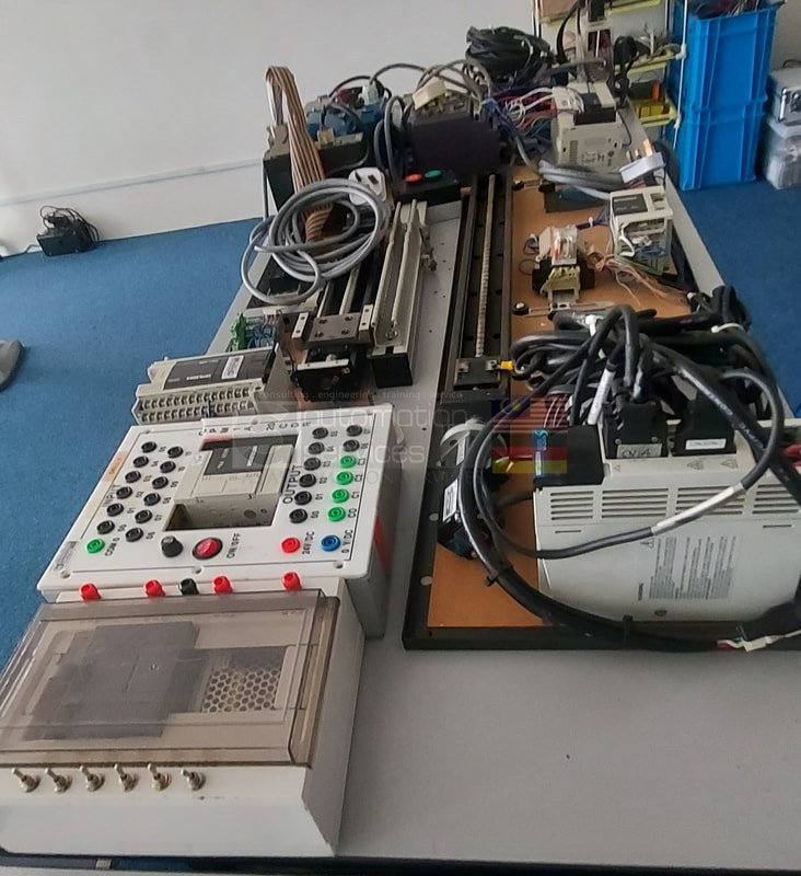 PLC trainer kit wiring and testing at ASASMY