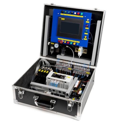 Mitsubishi FX5U Pneumatic Timing Control Equipment — ASASMY PLC training kit catalogue 2026