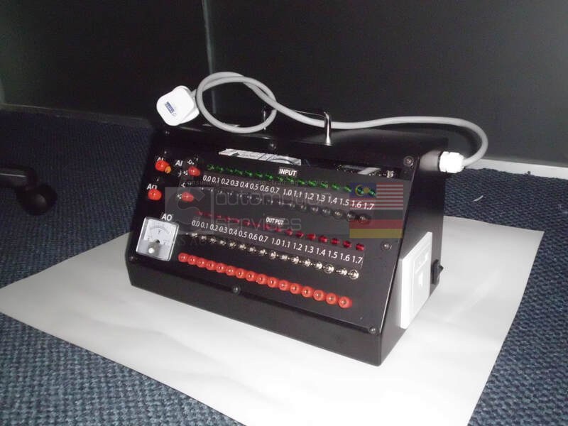 HMI and PLC trainer setup built by ASASMY